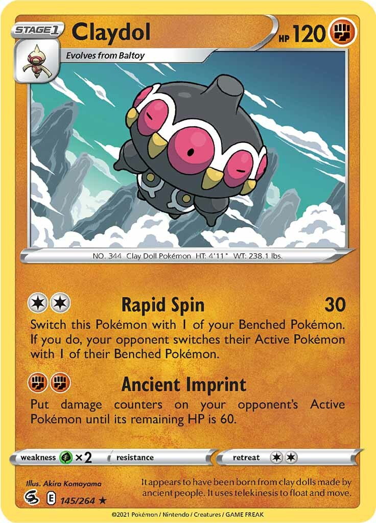 Claydol (145/264) [Sword & Shield: Fusion Strike] Reverse Holofoil