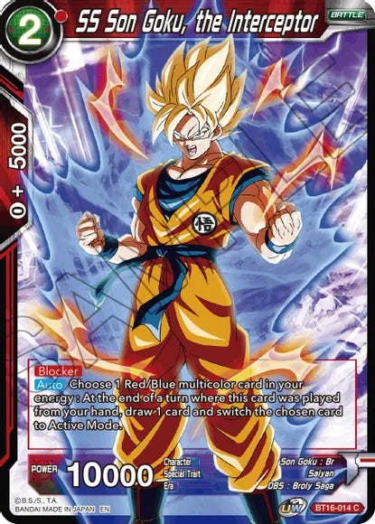 SS Son Goku, the Interceptor (BT16-014) [Realm of the Gods] Parallel Foil