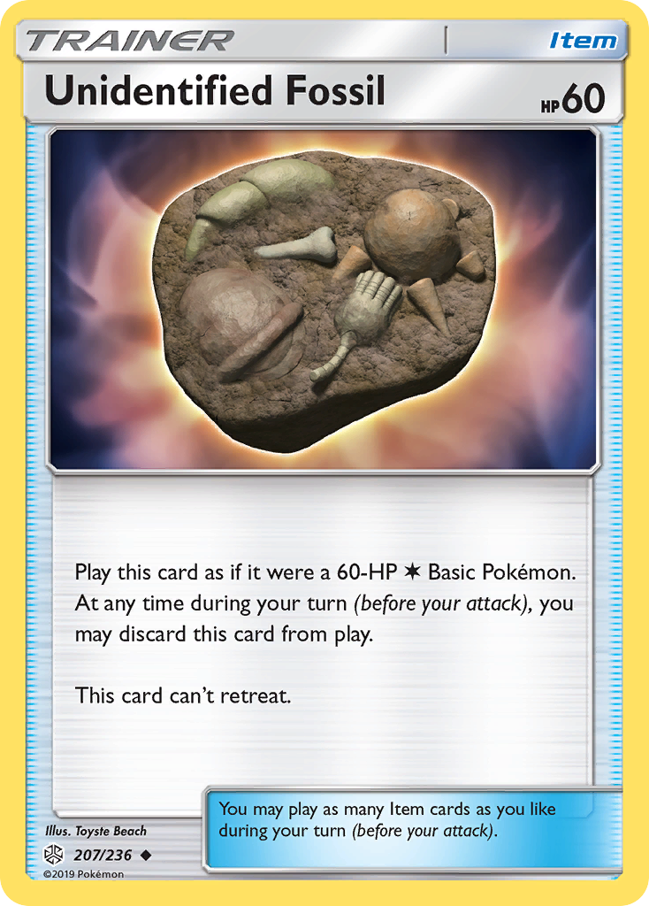 Unidentified Fossil (207/236) [Sun & Moon: Cosmic Eclipse] Reverse Holofoil