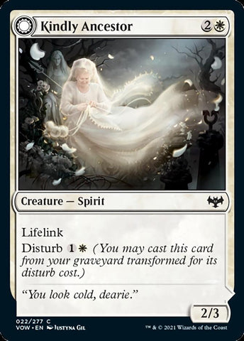 Kindly Ancestor // Ancestor's Embrace [Innistrad: Crimson Vow] Foil