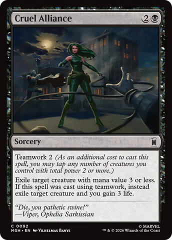 Cruel Alliance [Marvel Super Heroes] Foil