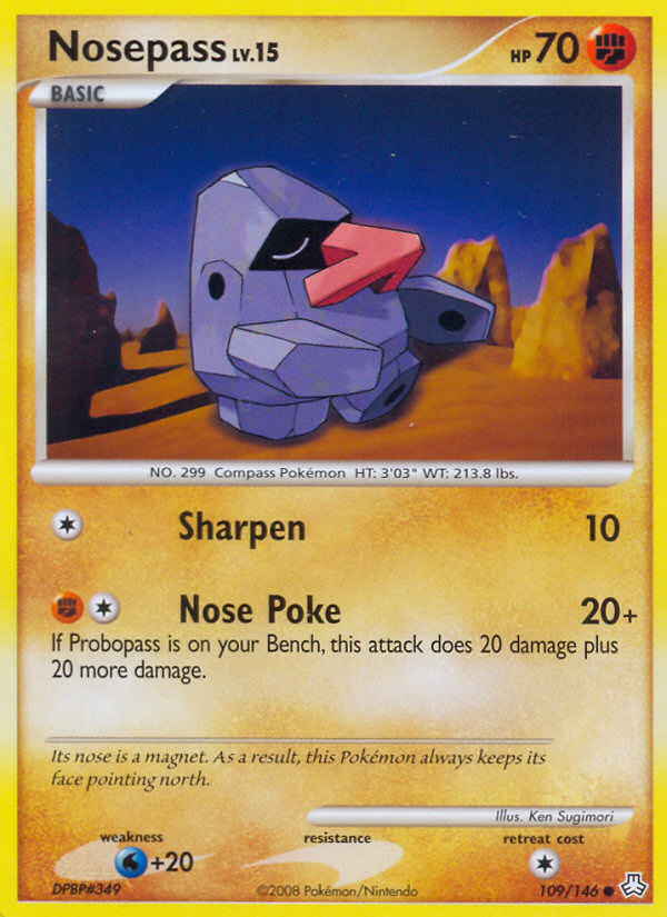 Nosepass (109/146) [Diamond & Pearl: Legends Awakened] Reverse Holofoil