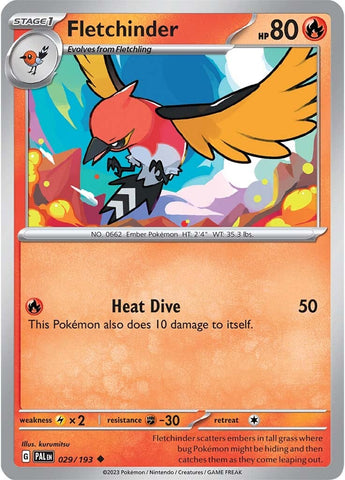 Fletchinder (029/193) [Scarlet & Violet: Paldea Evolved] Reverse Holofoil