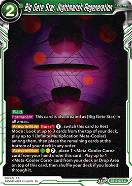 Big Gete Star, Nightmarish Regeneration (BT17-079) [Ultimate Squad] Parallel Foil