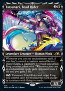 Tatsunari, Toad Rider (Showcase Ninja) [Kamigawa: Neon Dynasty] Foil