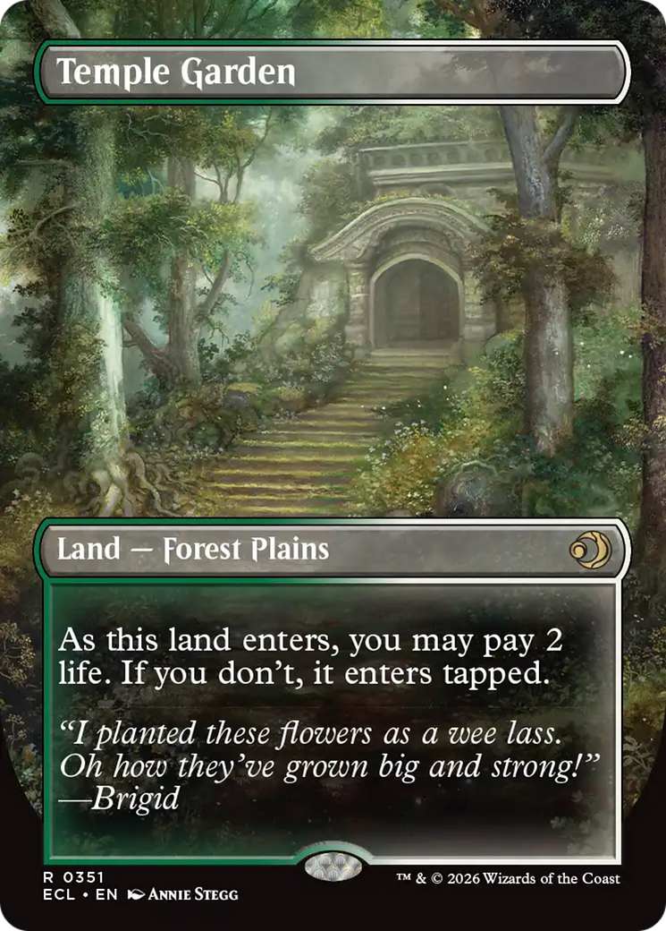 Temple Garden (Borderless) [Lorwyn Eclipsed] Foil