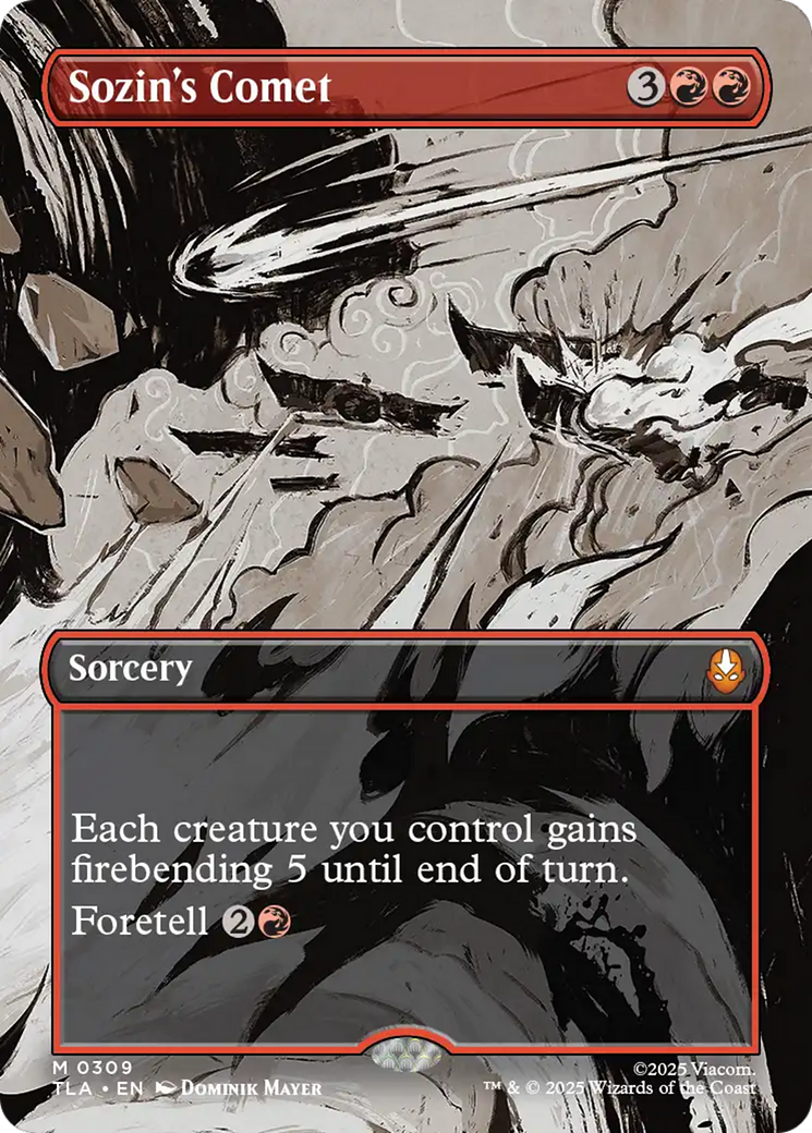 Sozin's Comet (0309) (Borderless) [Avatar: The Last Airbender] Foil