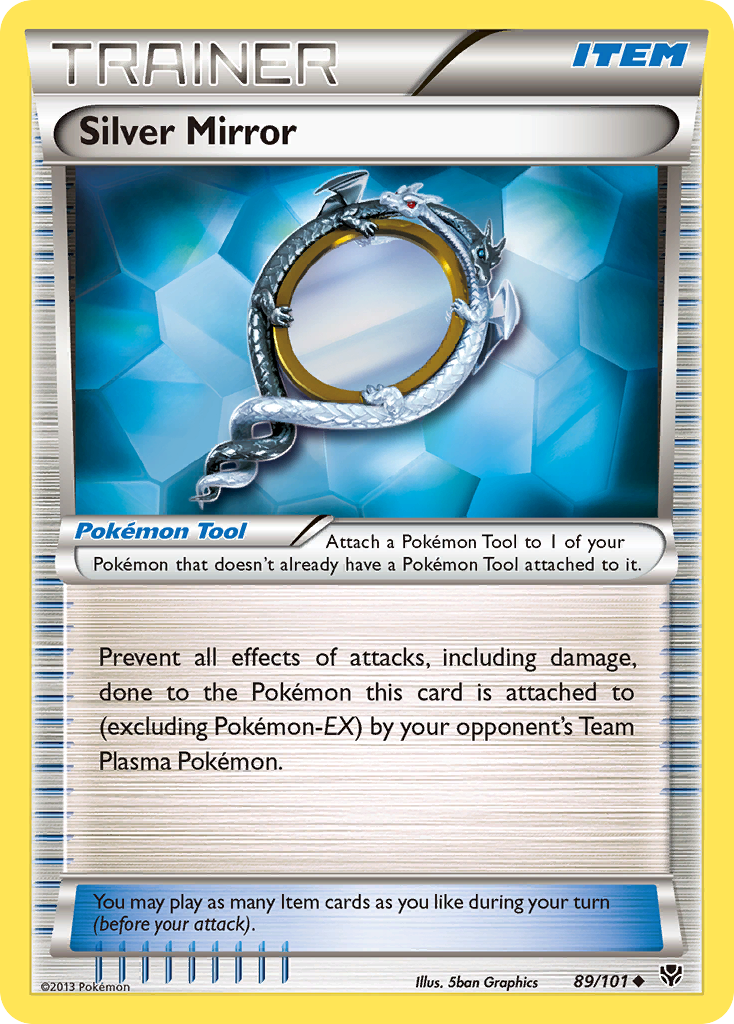 Silver Mirror (89/101) [Black & White: Plasma Blast] Reverse Holofoil