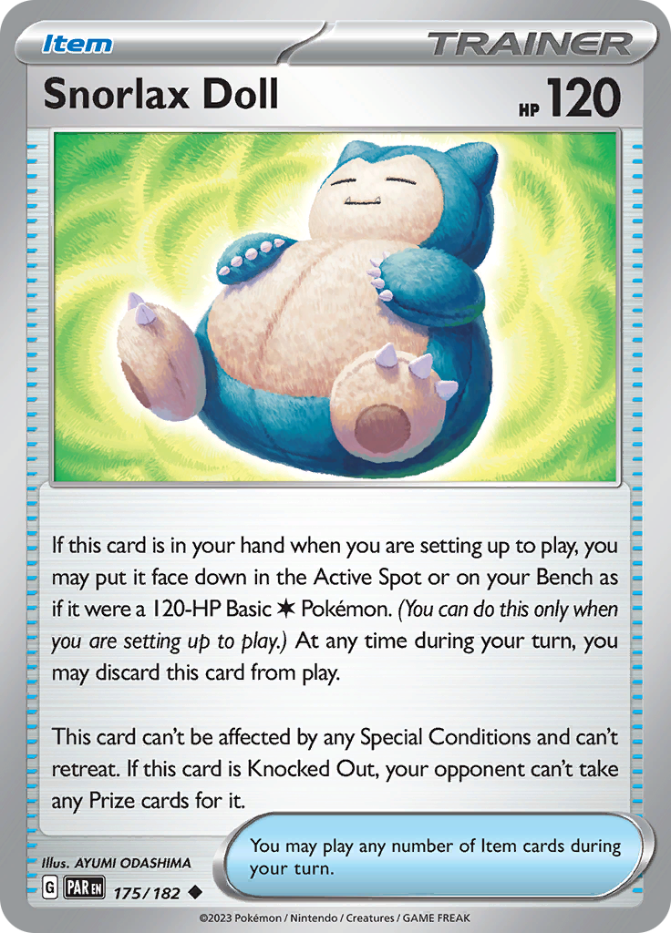 Snorlax Doll (175/182) [Scarlet & Violet: Paradox Rift] Reverse Holofoil