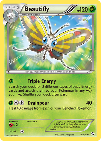 Beautifly (8/124) [Black & White: Dragons Exalted] Reverse Holofoil