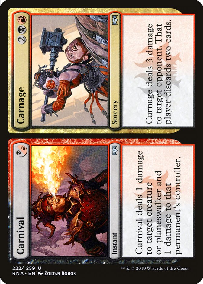 Carnival // Carnage [Ravnica Allegiance] Foil
