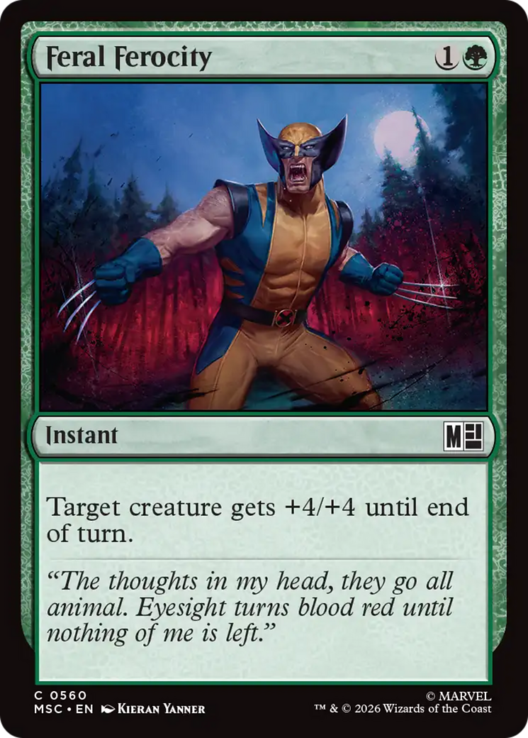 Feral Ferocity [Marvel Super Heroes Commander] Foil