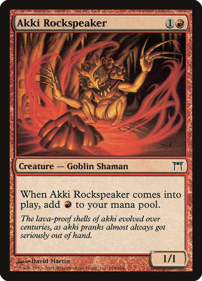 Akki Rockspeaker [Champions of Kamigawa] Foil