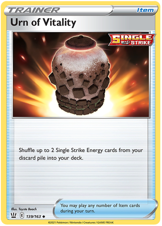 Urn of Vitality (139/163) [Sword & Shield: Battle Styles] Reverse Holofoil