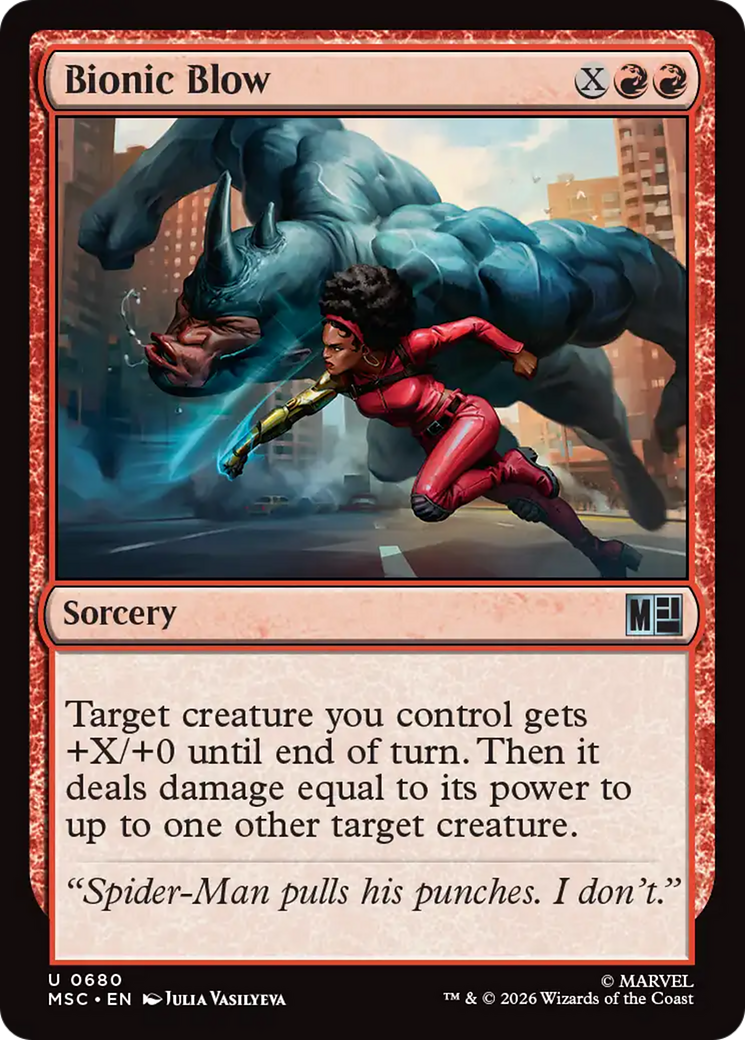 Bionic Blow [Marvel Super Heroes Commander] Foil