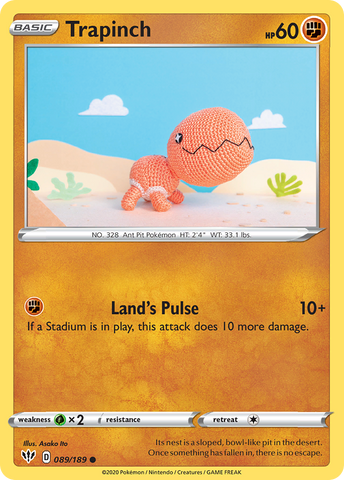 Trapinch (089/189) [Sword & Shield: Darkness Ablaze] Reverse Holofoil