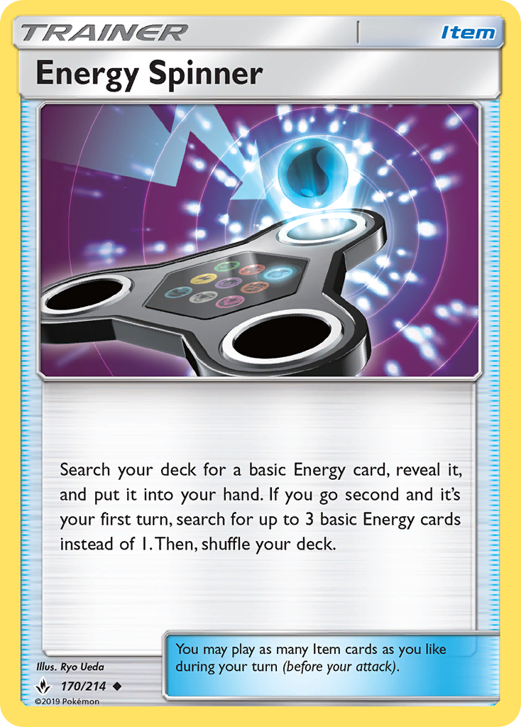 Energy Spinner (170/214) [Sun & Moon: Unbroken Bonds] Reverse Holofoil