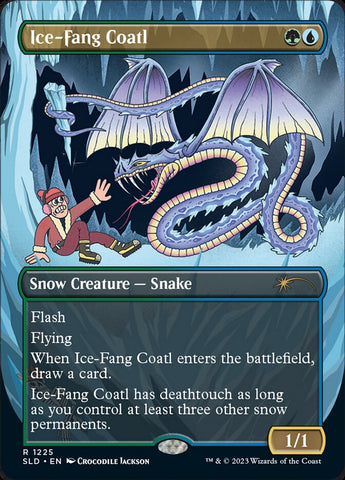Ice-Fang Coatl (Borderless) [Secret Lair Drop Series] Foil