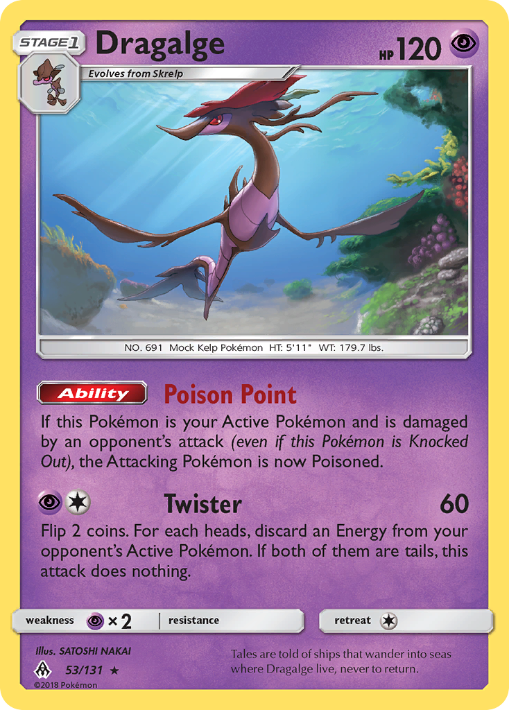 Dragalge (53/131) [Sun & Moon: Forbidden Light] Reverse Holofoil