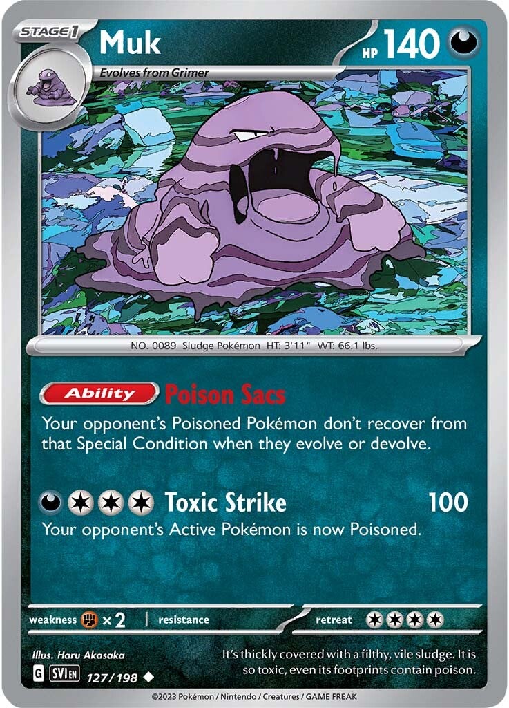 Muk (127/198) [Scarlet & Violet: Base Set] Reverse Holofoil