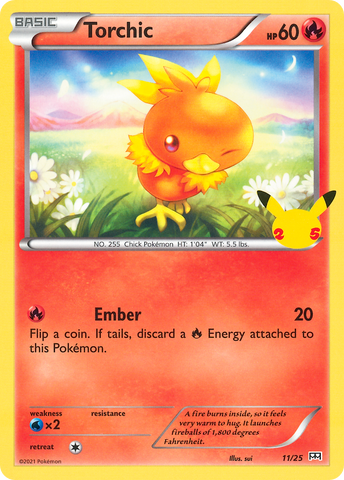 Torchic (11/25) [McDonald's 25th Anniversary] Holofoil
