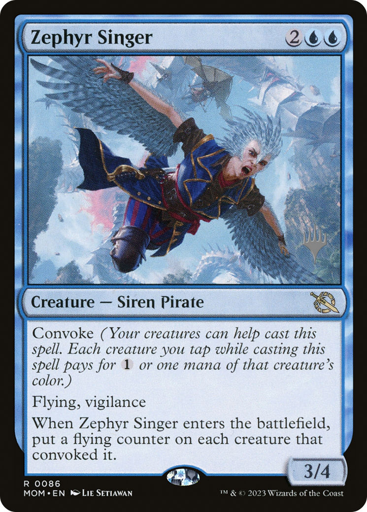 Zephyr Singer (Promo Pack) [March of the Machine Promos] Foil