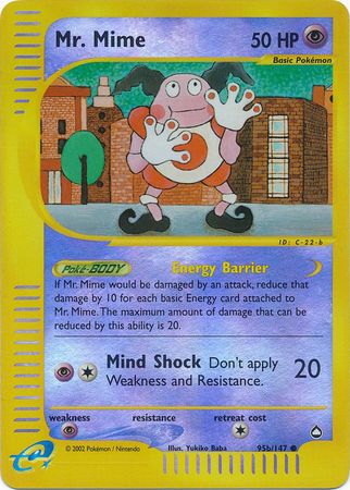 Mr Mime (95b/147) [Aquapolis] Reverse Holofoil