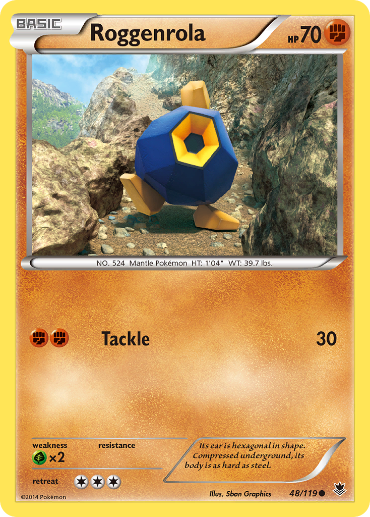Roggenrola (48/119) [XY: Phantom Forces] Reverse Holofoil