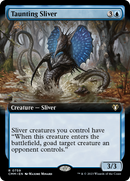 Taunting Sliver (Extended Art) [Commander Masters] Foil