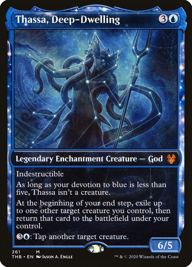 Thassa, Deep-Dwelling (Showcase) [Theros Beyond Death] Foil