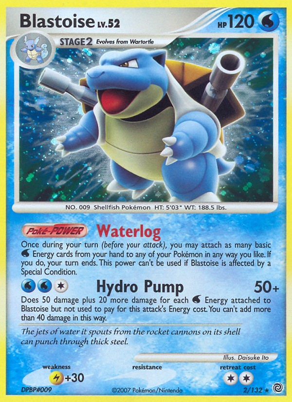 Blastoise (2/132) [Diamond & Pearl: Secret Wonders] Reverse Holofoil