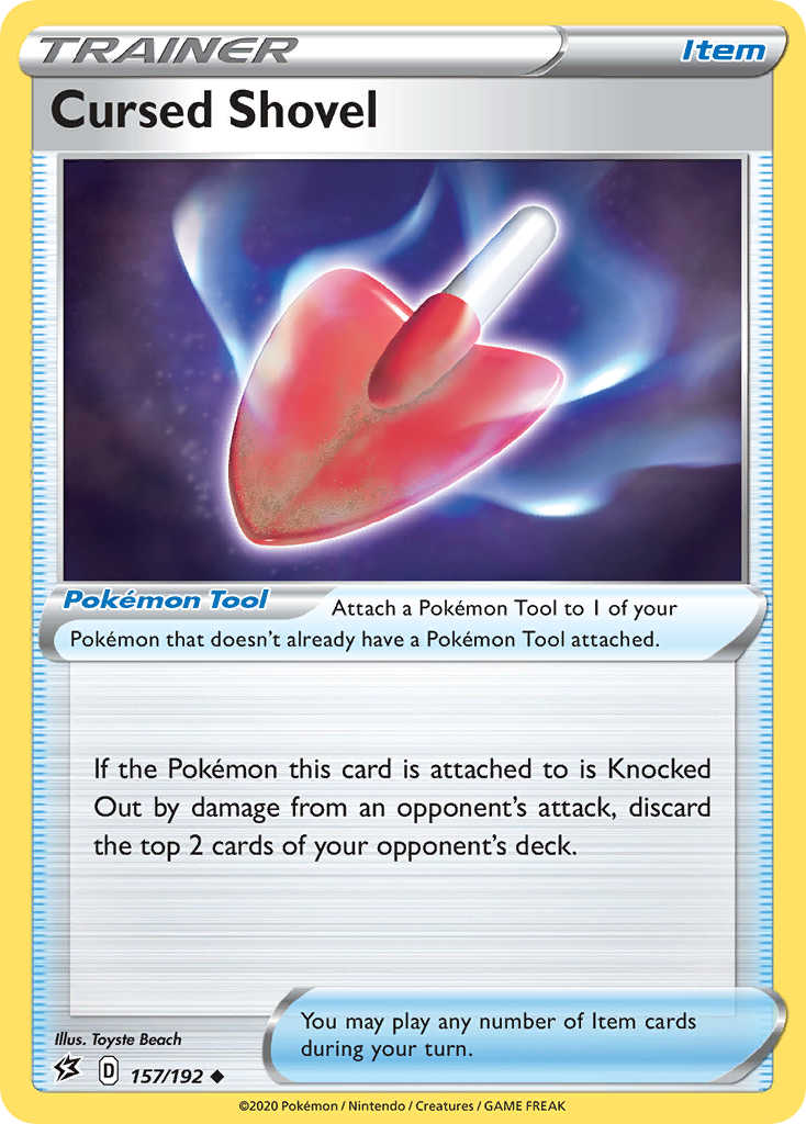 Cursed Shovel (157/192) [Sword & Shield: Rebel Clash] Reverse Holofoil