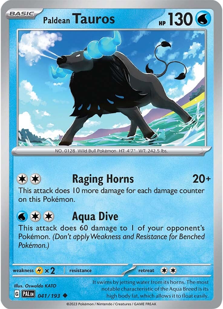 Paldean Tauros (041/193) [Scarlet & Violet: Paldea Evolved] Reverse Holofoil