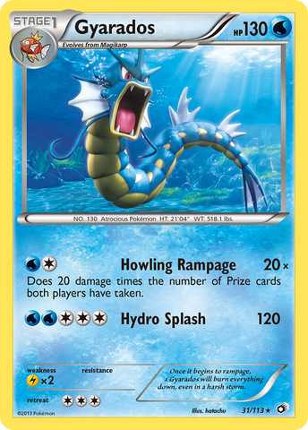 Gyarados (31/113) [Black & White: Legendary Treasures] Reverse Holofoil