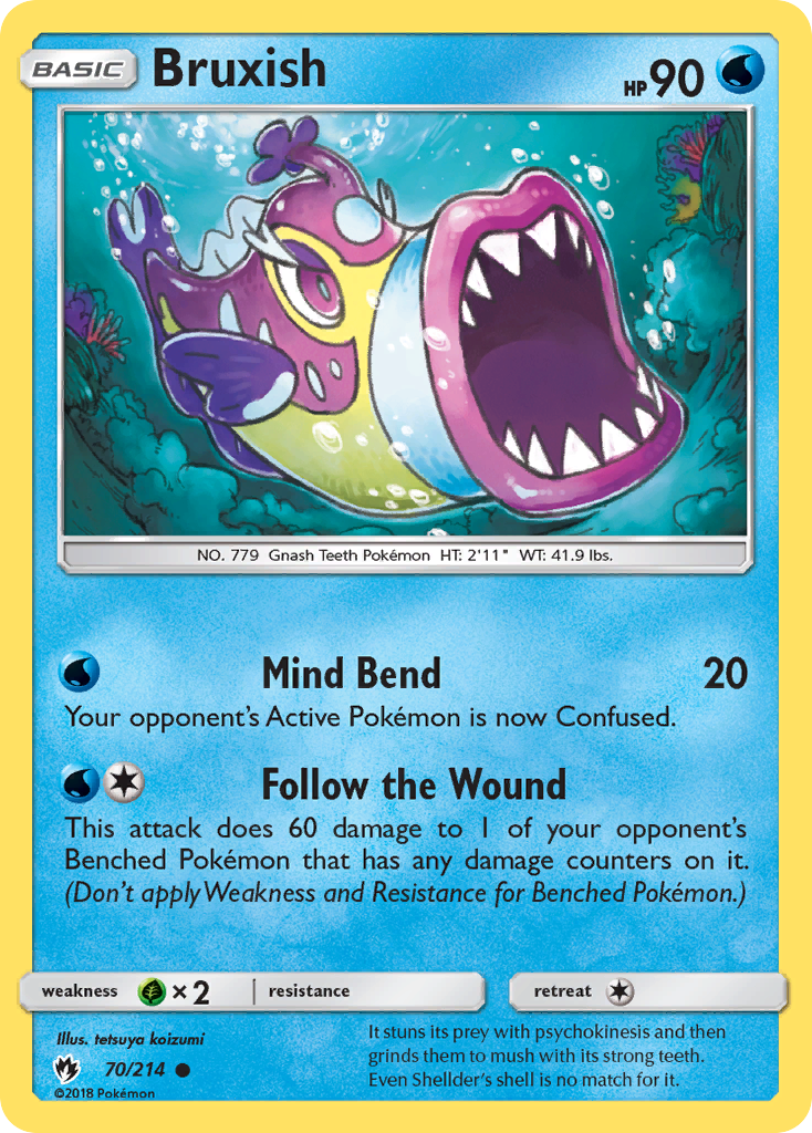 Bruxish (70/214) [Sun & Moon: Lost Thunder] Reverse Holofoil