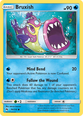 Bruxish (70/214) [Sun & Moon: Lost Thunder] Reverse Holofoil