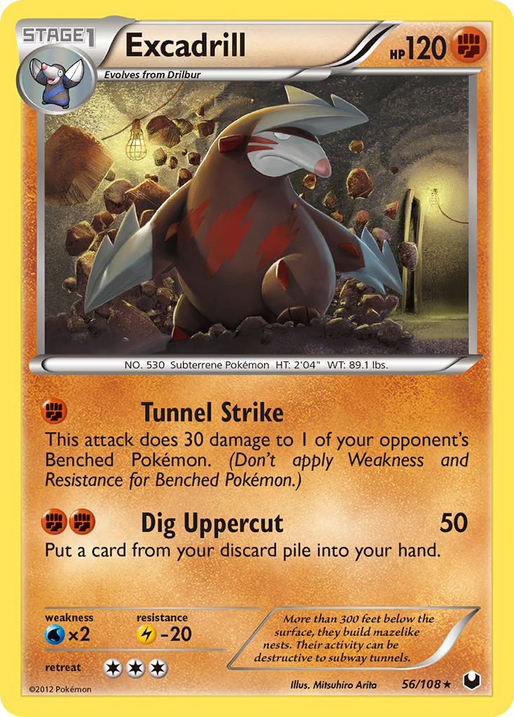 Excadrill (56/108) [Black & White: Dark Explorers] Reverse Holofoil