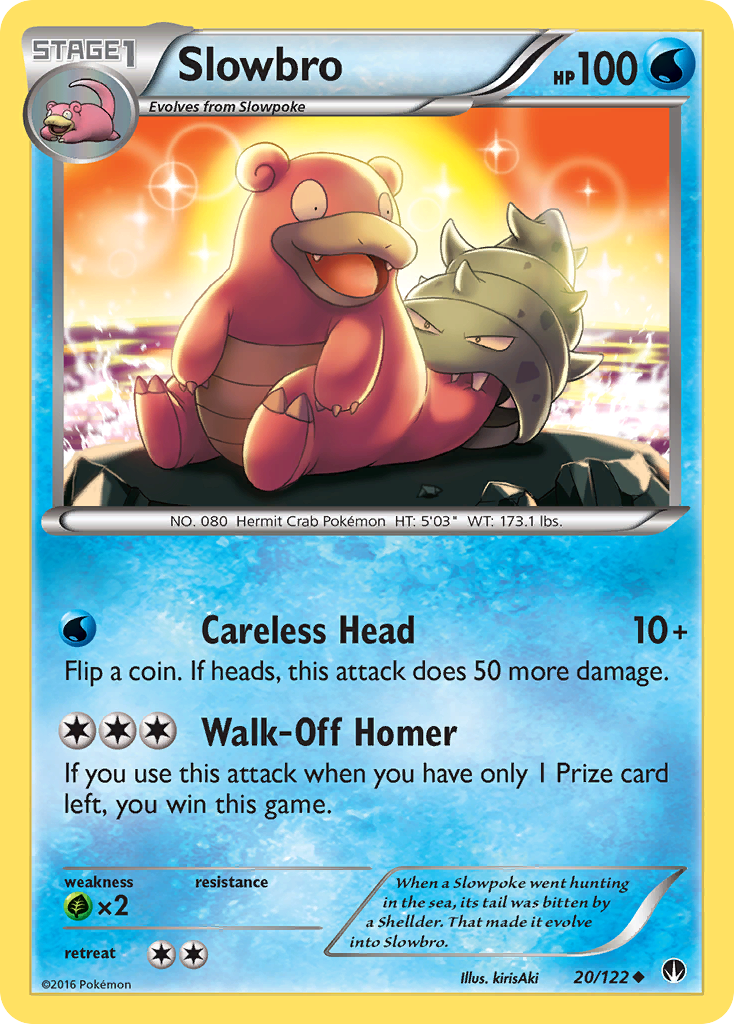 Slowbro (20/122) [XY: BREAKpoint] Reverse Holofoil