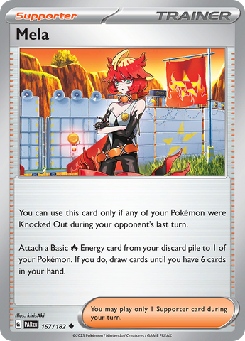 Mela (167/182) [Scarlet & Violet: Paradox Rift] Reverse Holofoil
