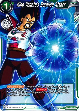 King Vegeta's Surprise Attack (Alternate Art) (BT1-079) [Special Anniversary Set] Parallel Foil