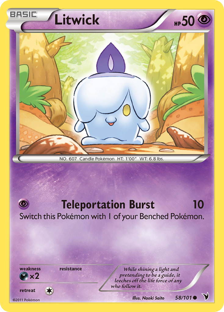 Litwick (58/101) [Black & White: Noble Victories] Reverse Holofoil