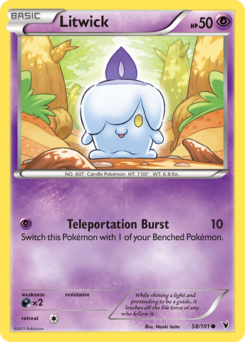 Litwick (58/101) [Black & White: Noble Victories] Reverse Holofoil