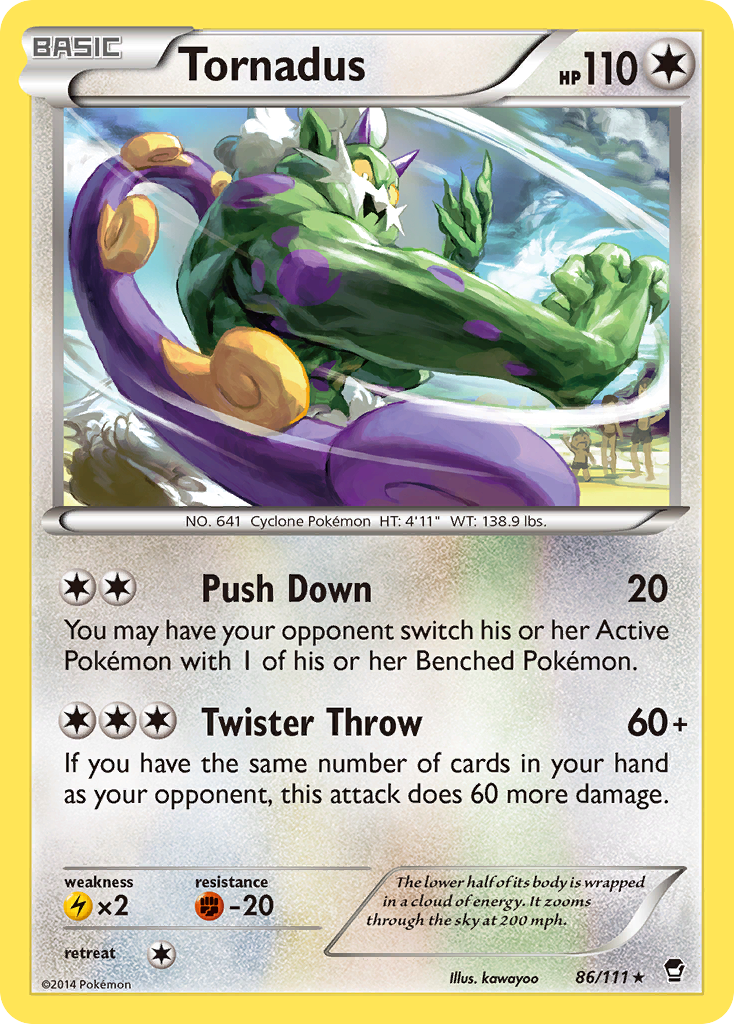 Tornadus (86/111) [XY: Furious Fists] Reverse Holofoil