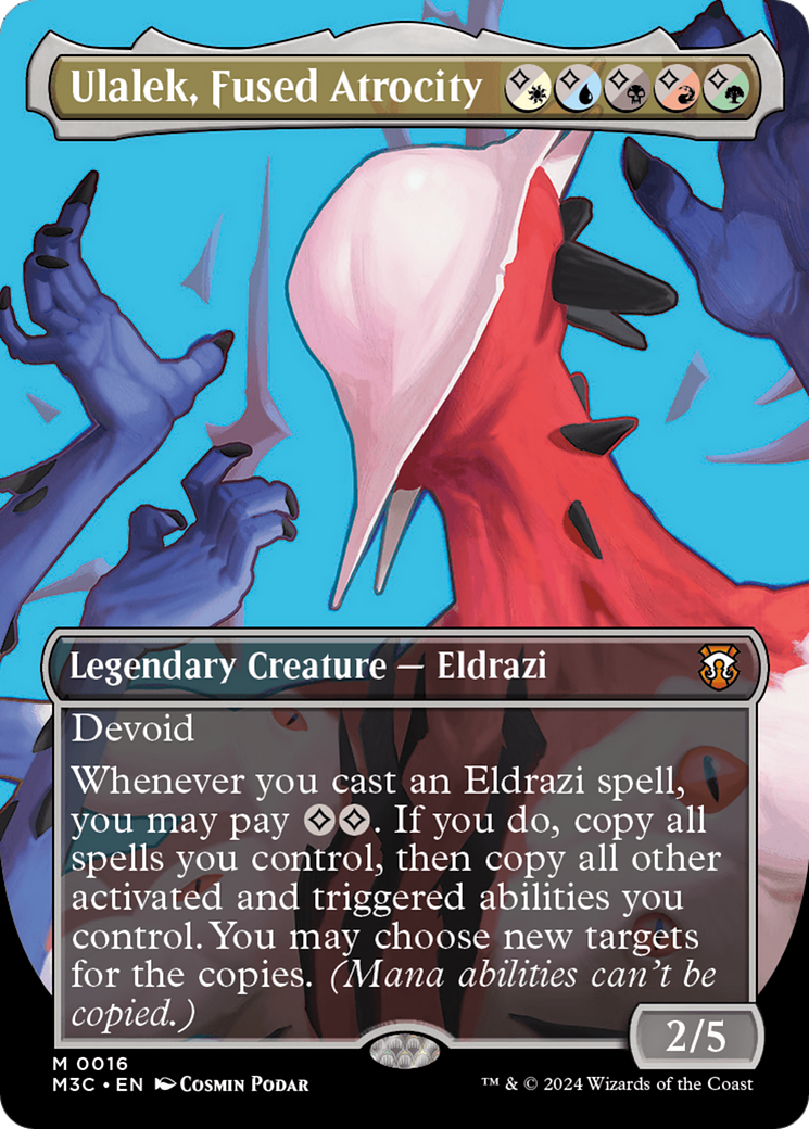 Ulalek, Fused Atrocity (Borderless) [Modern Horizons 3 Commander] Foil