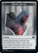 Wrenn and Six Emblem // Monk Double-Sided Token [Double Masters 2022 Tokens] Foil