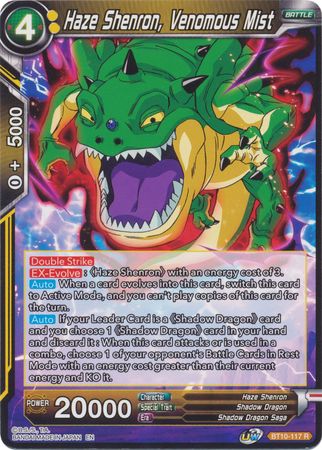 Haze Shenron, Venomous Mist (BT10-117) [Rise of the Unison Warrior] Parallel Foil