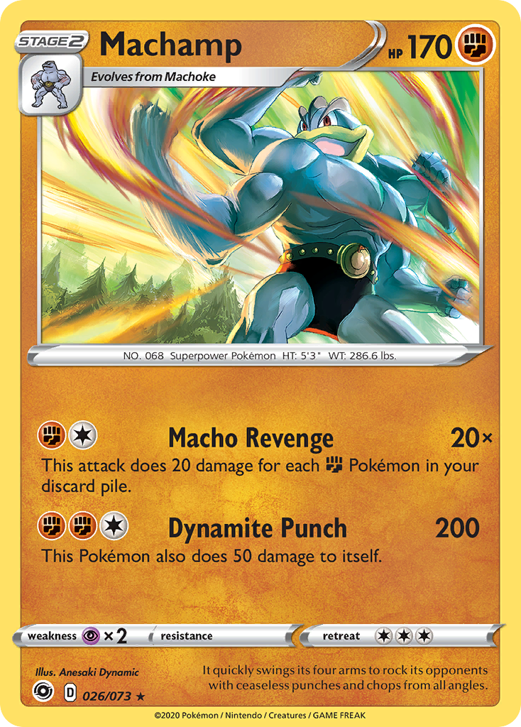 Machamp (026/073) [Sword & Shield: Champion's Path] Reverse Holofoil