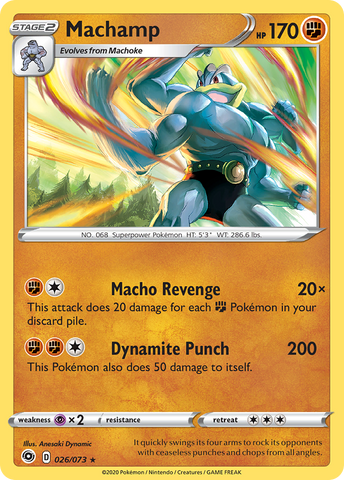 Machamp (026/073) [Sword & Shield: Champion's Path] Reverse Holofoil