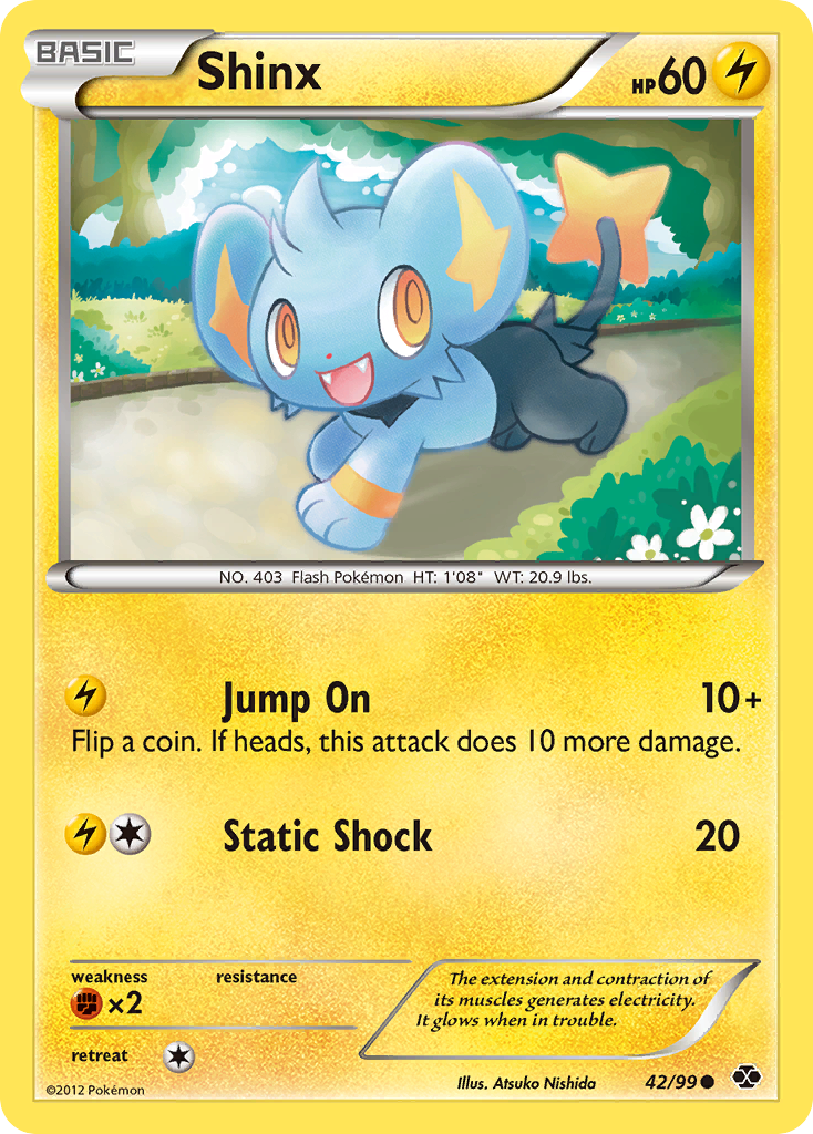 Shinx (42/99) [Black & White: Next Destinies] Reverse Holofoil