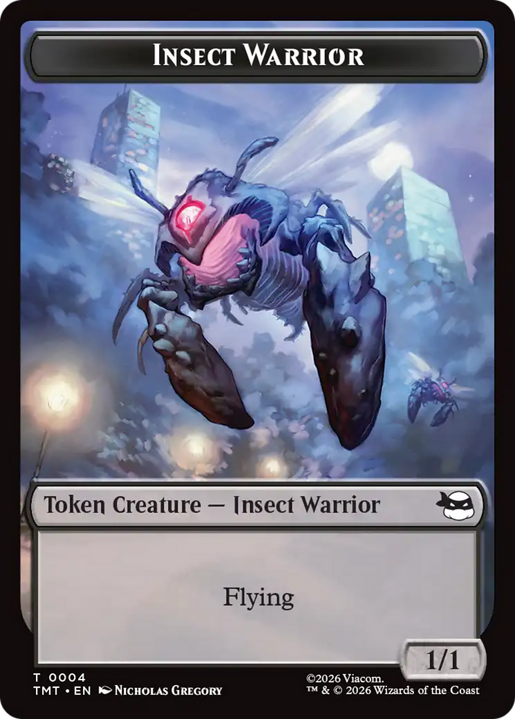 Insect Warrior // Food Double-Sided Token [Teenage Mutant Ninja Turtles Tokens] Foil